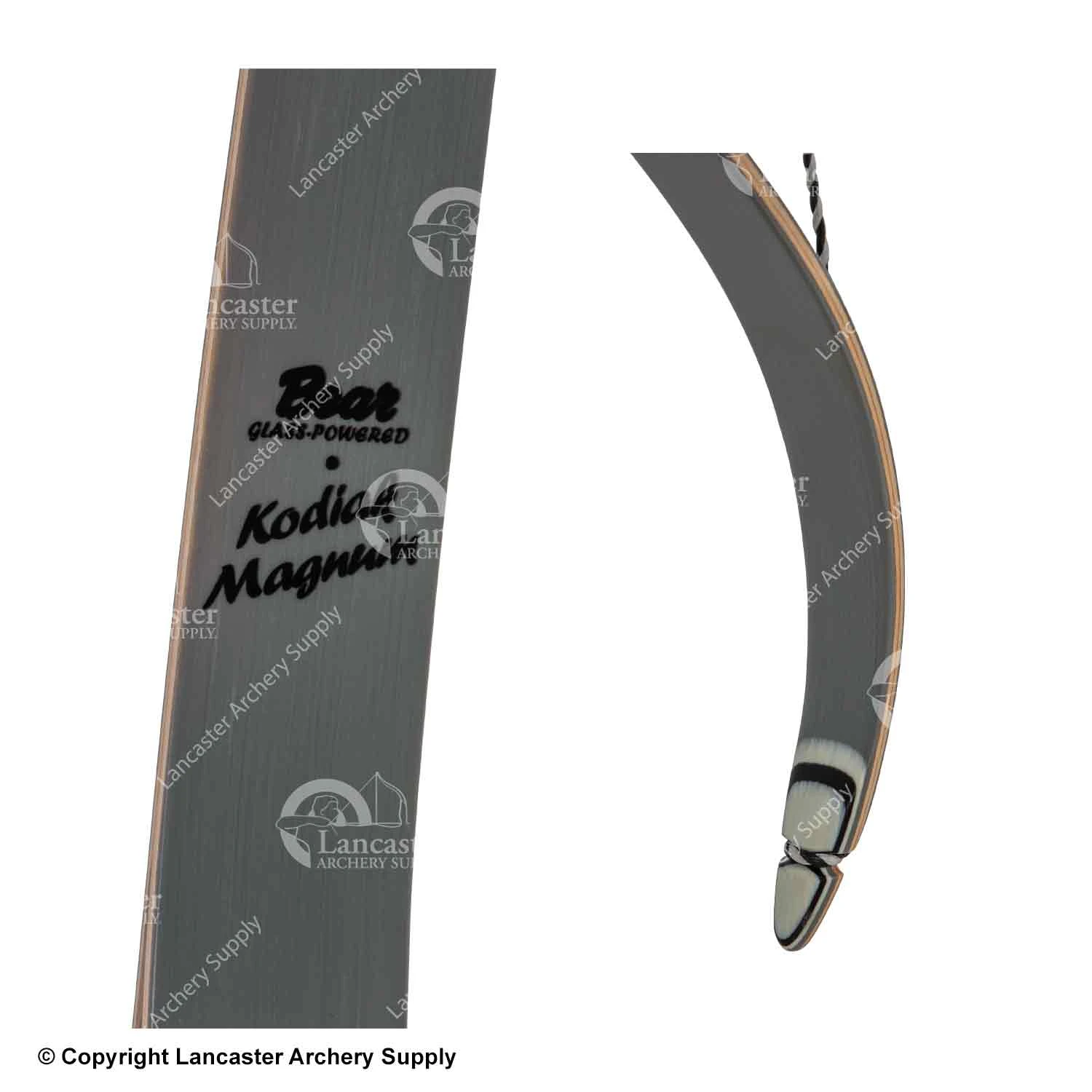 Bear Kodiak Magnum Traditional Recurve Bow (Shedua/Gray) 5 Bear Kodiak Magnum Traditional Recurve Bow (Shedua/Gray) - Image 4