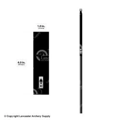 Bohning Solid Color Wrap 4" (Small 17/64) -Archery Equipment Store 1480296 black