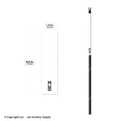 Bohning Solid Color Wrap 4" (Small 17/64) -Archery Equipment Store 1480296 white