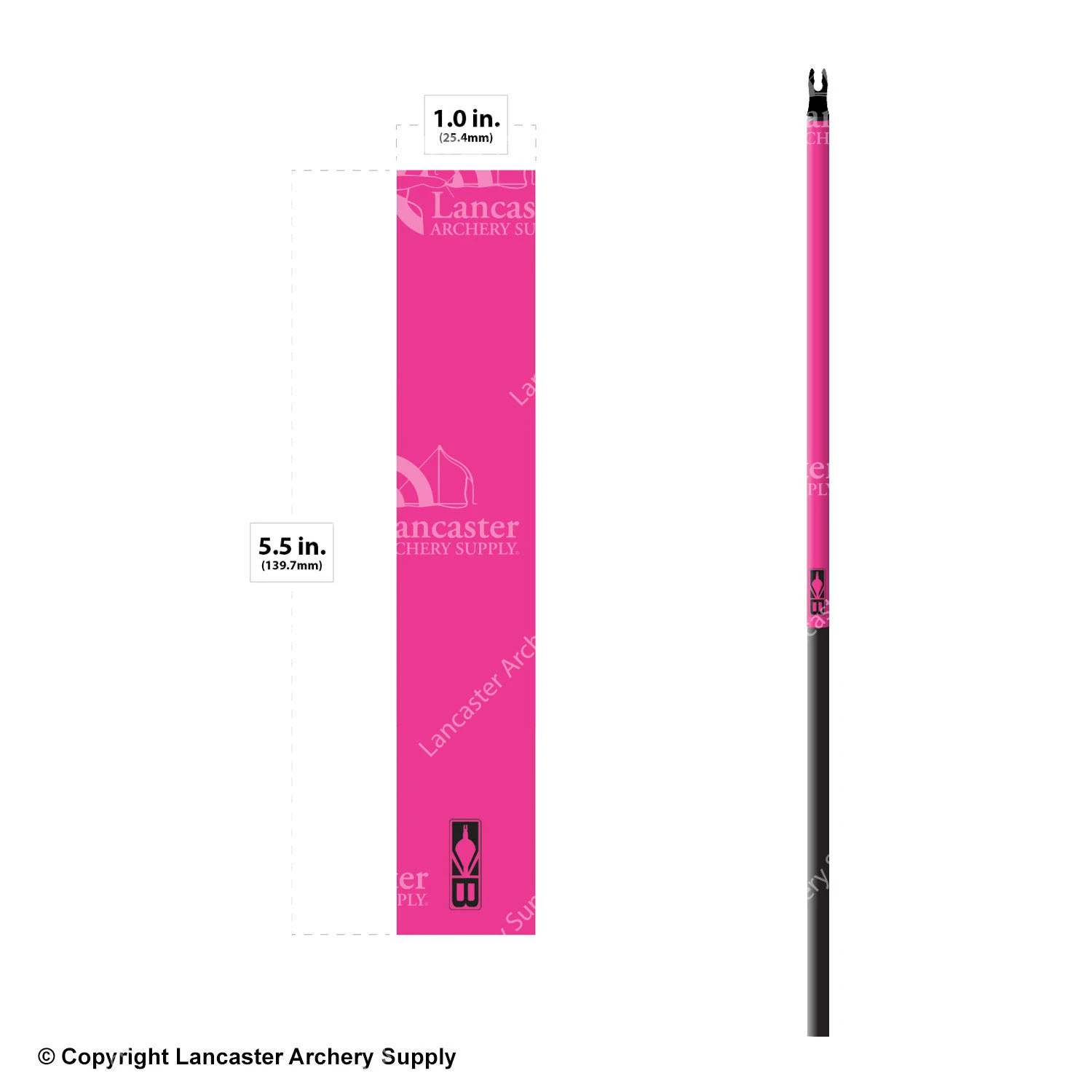 Bohning Solid Color Arrow Wraps 5.5" (Small 17/64) 4 Bohning Solid Color Arrow Wraps 5.5" (Small 17/64) - Image 2
