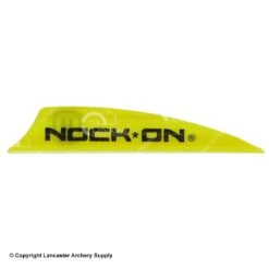 AAE Plastifletch Max PM 2.0 Vanes W/ Nock On Logo 12 AAE Plastifletch Max PM 2.0 Vanes W/ Nock On Logo -Archery Equipment Store 1790144 front yellow