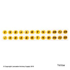 Gunstar Tail Numbers 18 Gunstar Tail Numbers -Archery Equipment Store 2010017 yellow
