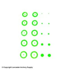Gunstar Chubby Target Rub-On Aiming Reticles -Archery Equipment Store 2010029 green