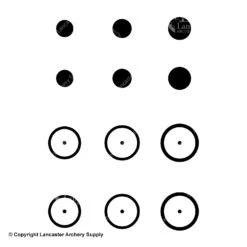 Gunstar Pro Series Rub-On Aiming Rings & Dots (Mongo) -Archery Equipment Store 2010034 black