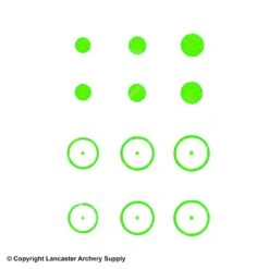 Gunstar Pro Series Rub-On Aiming Rings & Dots (Mongo) -Archery Equipment Store 2010034 green