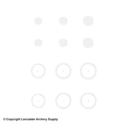 Gunstar Pro Series Rub-On Aiming Rings & Dots (Mongo) -Archery Equipment Store 2010034 white
