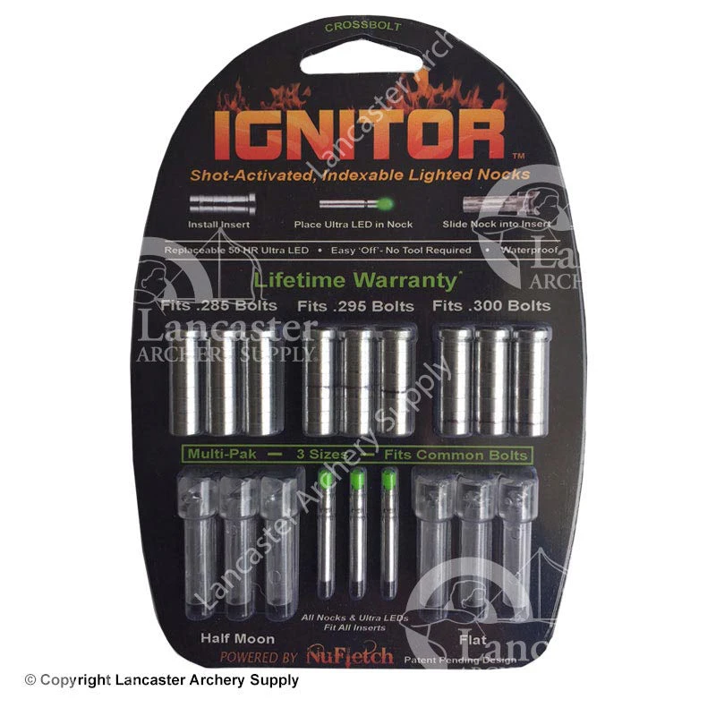 NuFletch Ignitor Lighted Nocks For Crossbows 3 NuFletch Ignitor Lighted Nocks For Crossbows