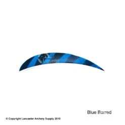 Trueflight Barred 4" RW Round Back Feather -Archery Equipment Store 5200005 barredblue