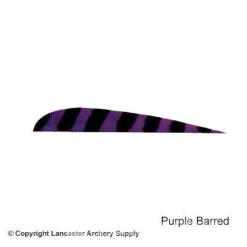 Trueflight Barred 4" RW Round Back Feather -Archery Equipment Store 5200005 purple