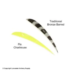 Trueflight 4" Round Back Feathers (18 Count Combo Pack) 15 Trueflight 4" Round Back Feathers (18 Count Combo Pack) -Archery Equipment Store 5200011 chartreuse