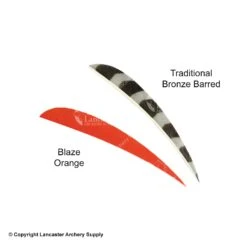 Trueflight 4" Round Back Feathers (18 Count Combo Pack) 18 Trueflight 4" Round Back Feathers (18 Count Combo Pack) -Archery Equipment Store 5200011 orange