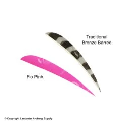 Trueflight 4" Round Back Feathers (18 Count Combo Pack) 14 Trueflight 4" Round Back Feathers (18 Count Combo Pack) -Archery Equipment Store 5200011 pink