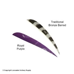 Trueflight 4" Round Back Feathers (18 Count Combo Pack) 23 Trueflight 4" Round Back Feathers (18 Count Combo Pack) -Archery Equipment Store 5200011 purple