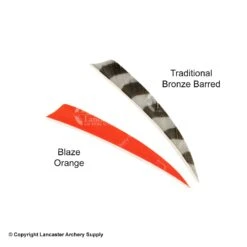 Trueflight 5" Shield Back Feathers (18 Count Combo Pack) 18 Trueflight 5" Shield Back Feathers (18 Count Combo Pack) -Archery Equipment Store 5200014 orange