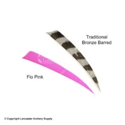Trueflight 5" Shield Back Feathers (18 Count Combo Pack) 14 Trueflight 5" Shield Back Feathers (18 Count Combo Pack) -Archery Equipment Store 5200014 pink