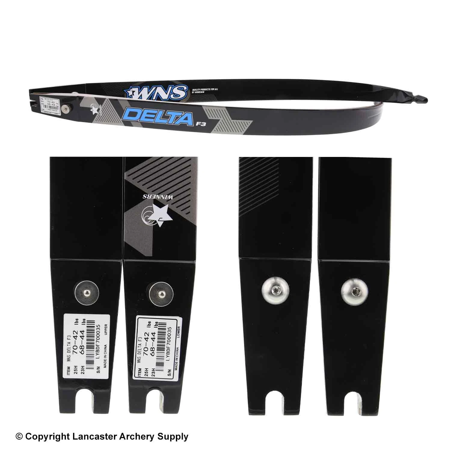 WNS Delta F3 Fiber Recurve Limbs (Open Box X1030406) 4 WNS Delta F3 Fiber Recurve Limbs (Open Box X1030406) - Image 2