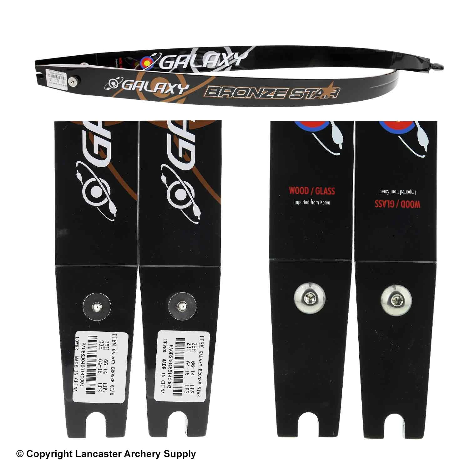 Galaxy Bronze Star Recurve Limbs (Clearance X1032069) 4 Galaxy Bronze Star Recurve Limbs (Clearance X1032069) - Image 2