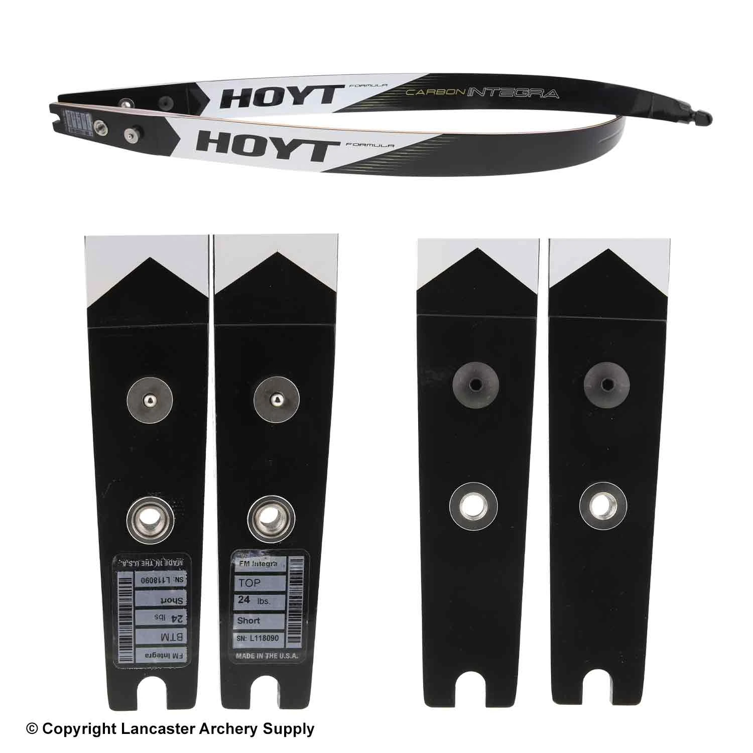 Hoyt Formula Carbon Integra Recurve Limbs (Open Box X1032299) 4 Hoyt Formula Carbon Integra Recurve Limbs (Open Box X1032299) - Image 2