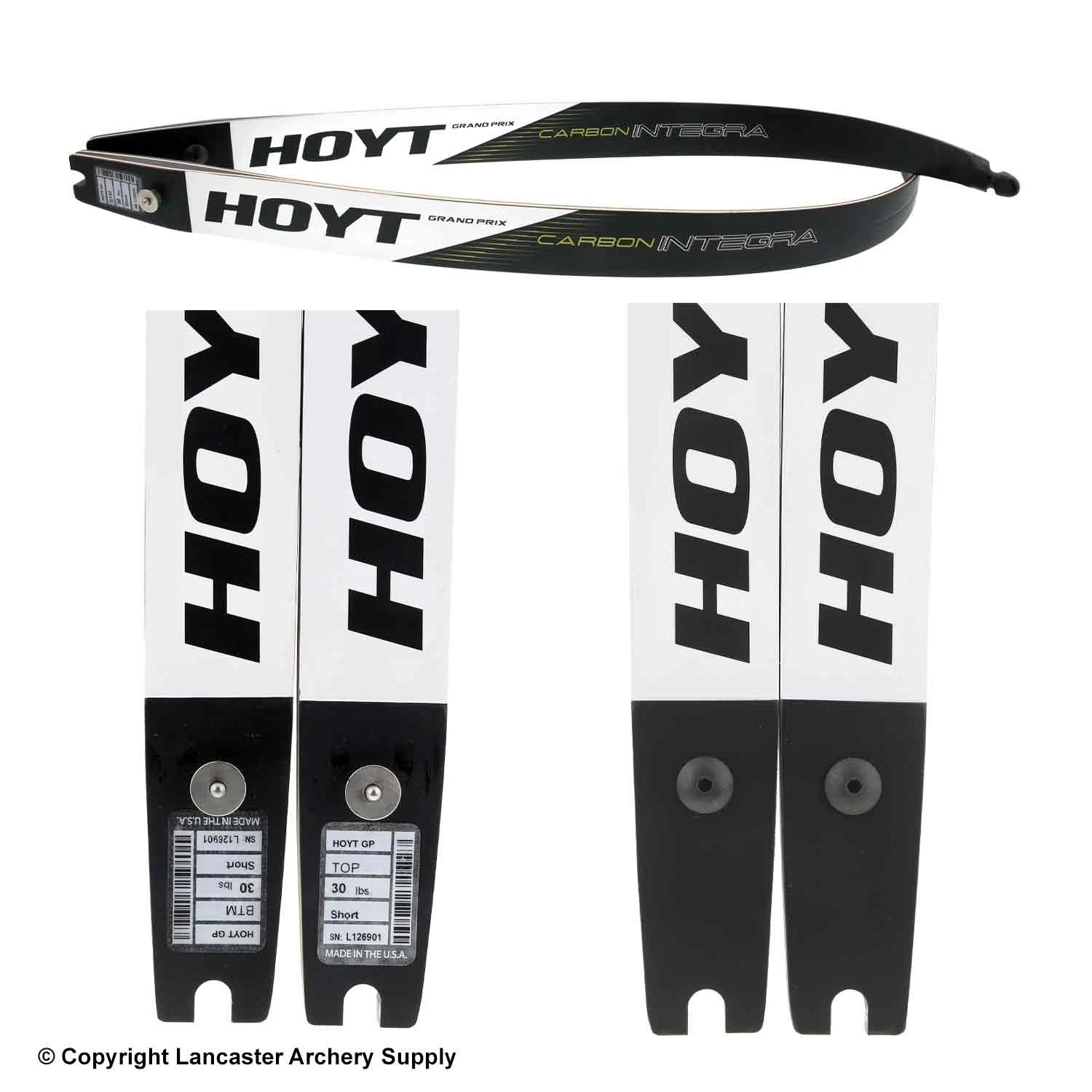 Hoyt Grand Prix Carbon Integra Recurve Limbs (Open Box X1032429) 4 Hoyt Grand Prix Carbon Integra Recurve Limbs (Open Box X1032429) - Image 2